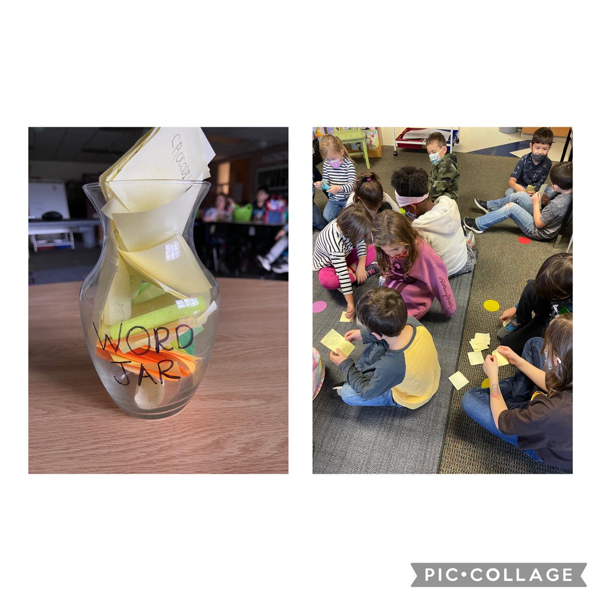 Word detectives collected words they know really well while reading and then shared them. These awesome readers even created a class word jar to start a collection of the words they read in a snap! ⁦<a href="/ThinkMBE/">ThinkMBE</a>⁩ ⁦⁦<a href="/rochcommschools/">Rochester Community Schools</a>⁩