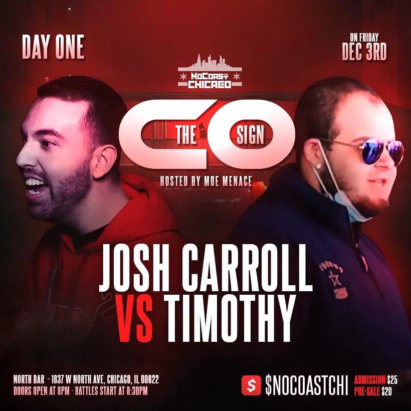 TheRealJC323's tweet photo. There’s still time to get tickets for this stacked card, courtesy of @NoCoastRaps.

Come see me catch a body most importantly.

#TheCoSign #Brace4It https://t.co/3APXPg9wug
