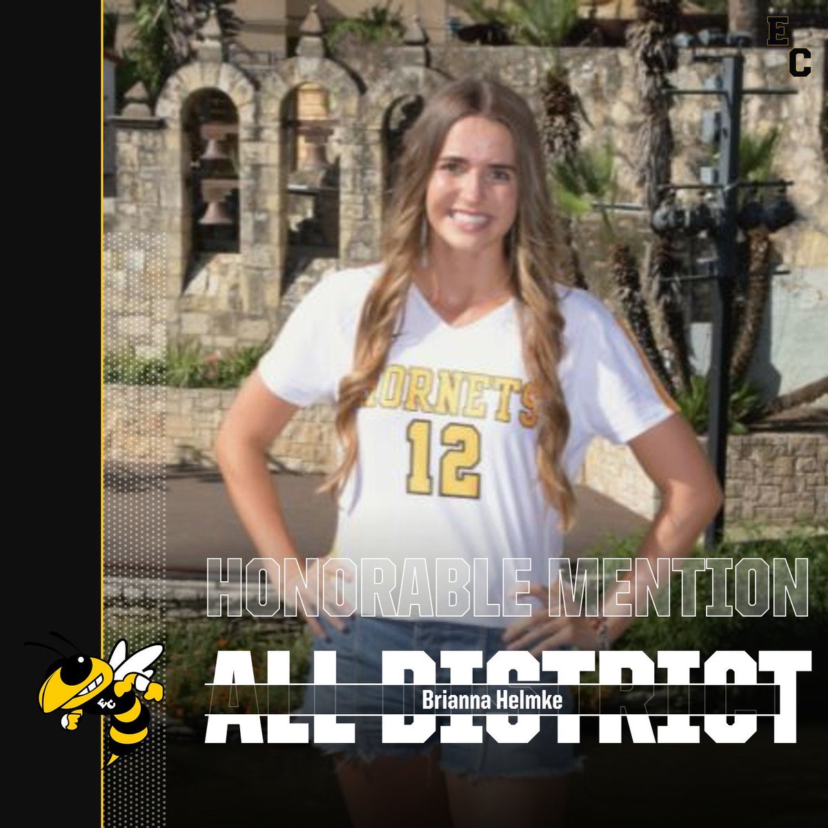 _ECVolleyball's tweet photo. 🏆27-6A Honorable Mention🏆
Congratulations to Brianna Helmke for district recognition. She finished the season with 152 kills, 34 blocks, and 43 service aces.
#ECProud #ECVBFamily https://t.co/a2Od2wBAGW