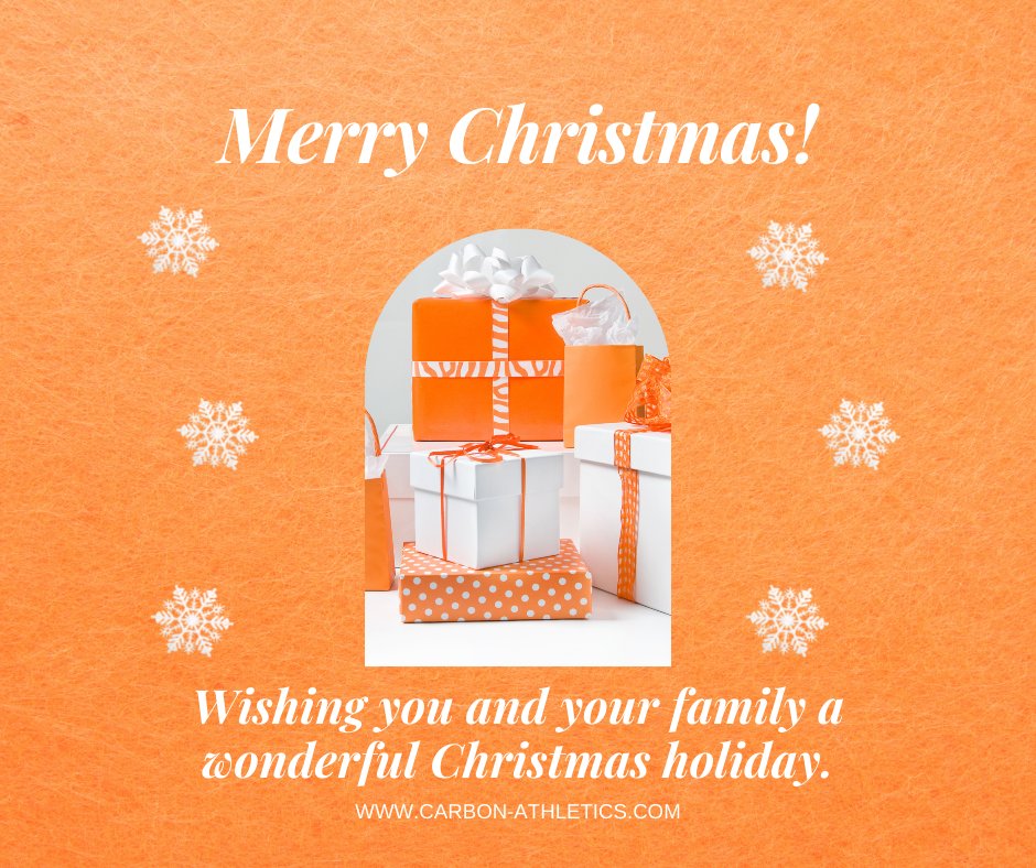 Wishing everyone a safe, happy and healthy Christmas with their loved ones #CarbonChristmas #CarbonAthletics #CarbonNutrition