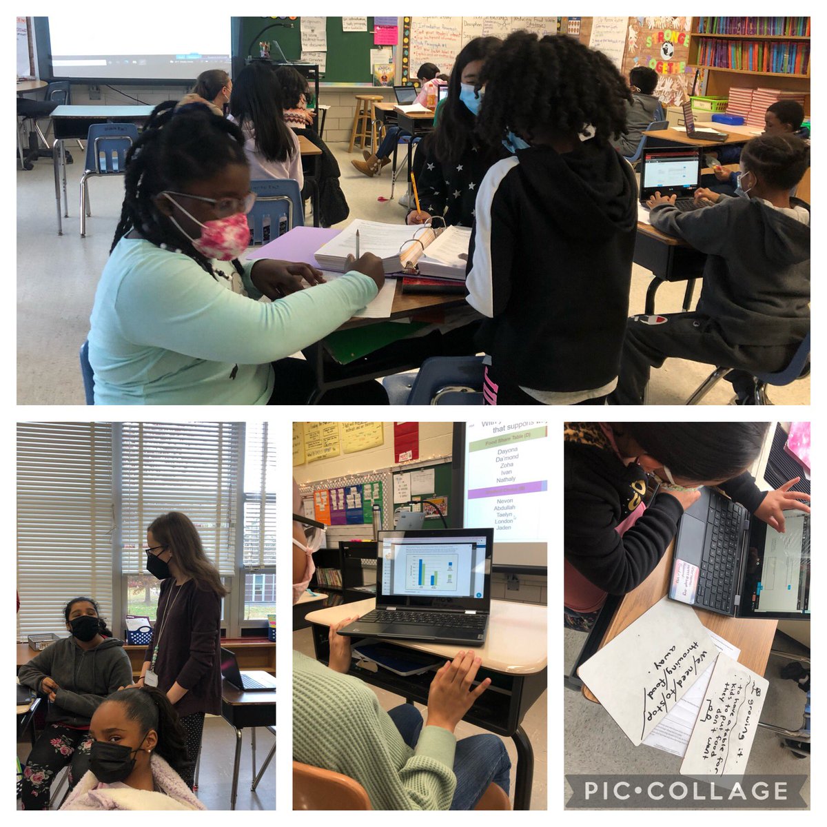 Fourth graders at Johnnycake engaged in The DBQ Project to investigate ways they can reduce food waste.