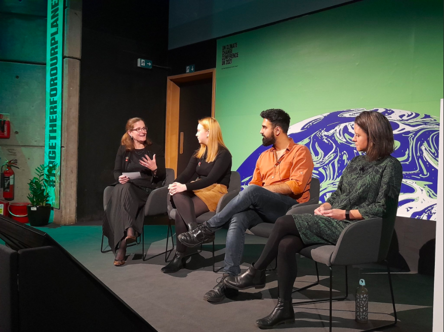 SyedJazibAli's tweet photo. It was an absolute honour to work with such an incredible team and represent the Act Now Film project with @AlyssaRGilbert, @KP_tweeter, @Downs12Taylor and Amy Thompson at the #COP26. 

Here is the link to the panel at COP26: https://t.co/PUZ4BrNJao

#ActNowFilm https://t.co/YGs8S1NL81