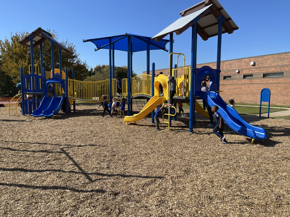 Our new little playground is finally open! The kids are so excited and loving it! <a href="/BearCreekElem/">Bear Creek</a>