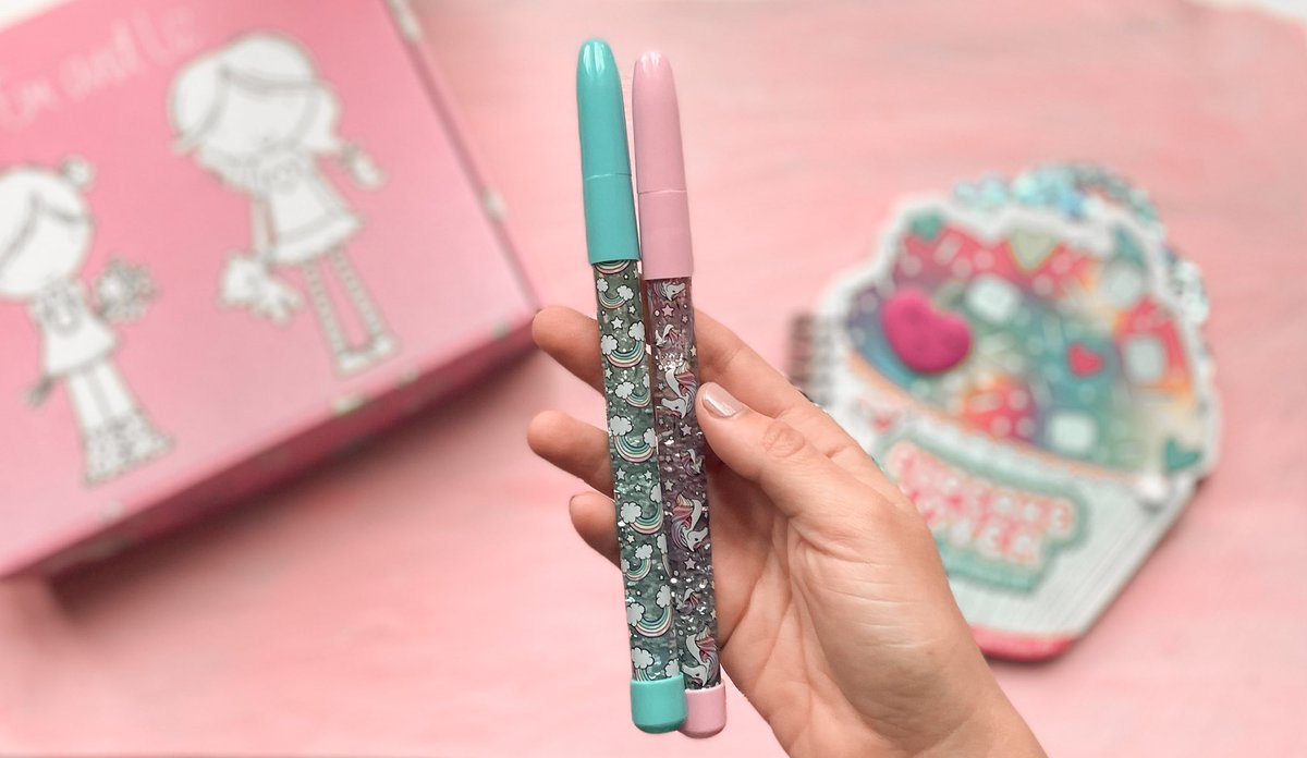 EmAndLizBox's tweet photo. November box sneak peek! Rainbow wand pens make writing so magical! https://t.co/FH0YtjP21U