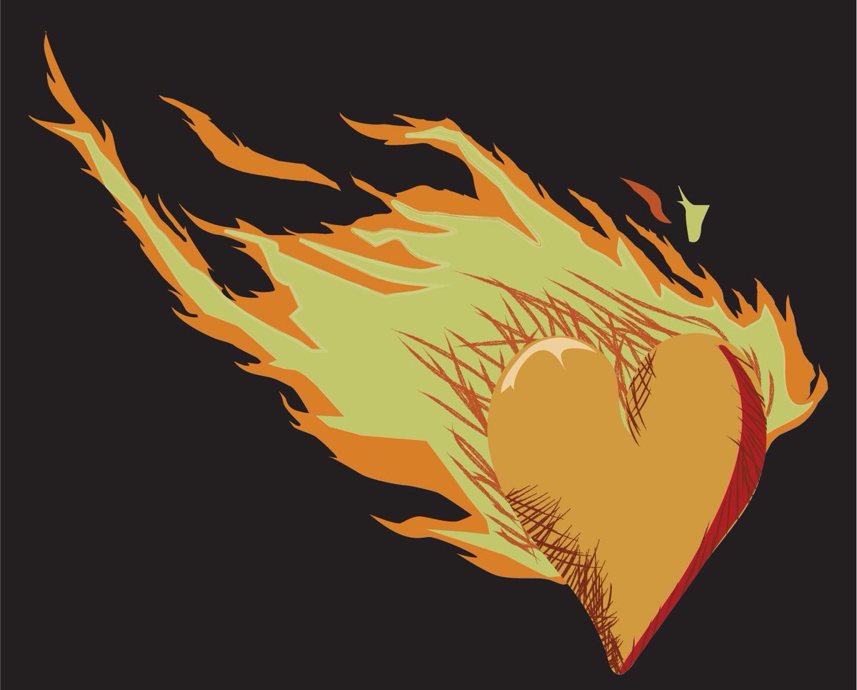 kippoart's tweet photo. Burning Heart V.3 &amp; V.4 https://t.co/P4uh5rktr6