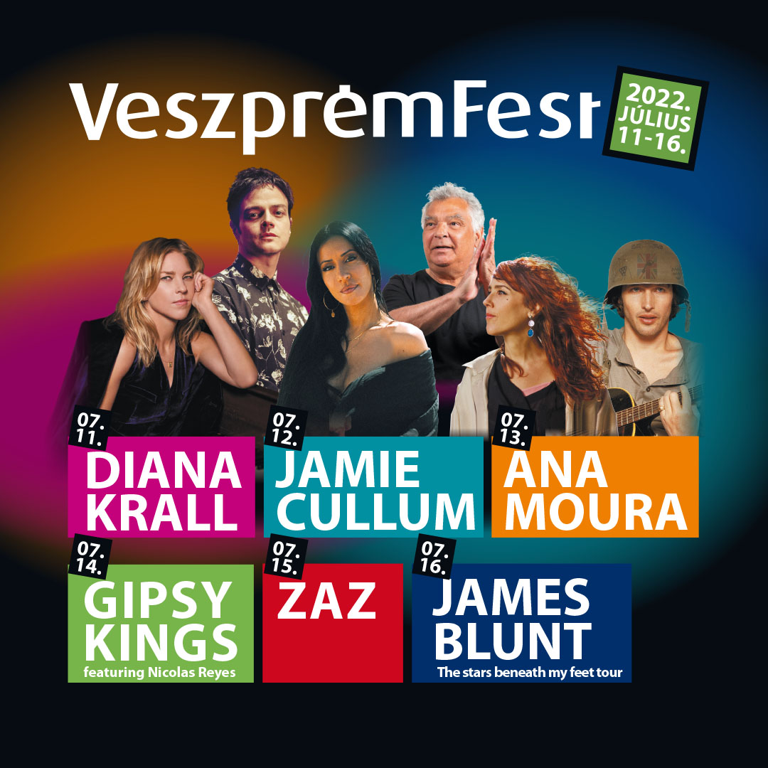 veszpremfest's tweet photo. Tickets are on-sale for #VeszprémFest22 Browse the lineup and get your tickets now 👉 https://t.co/0NS11g2gle

@DianaKrall @JamieCullum @Ana_Moura @gipsykings ft. #NicolasReyes @Zaz_Official @JamesBlunt https://t.co/qeRo6lunVy