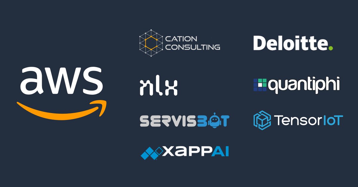artemerritt's tweet photo. I'm excited to announce our new Conversational AI partner solutions initiative with @cationbot, @Deloitte, @nlxai, @Quantiphi, @ServisBOT, @TensorIoT, @xappai   https://t.co/YNYHDcuewB https://t.co/ySHnMgt6qS