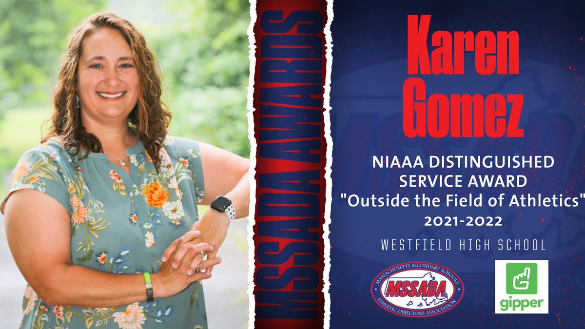 MSSADA9's tweet photo. ‼️FOR RELEASE‼️

Congrats to @WPS_MA Health/PE Teacher, Athletic Coordinator Karen Gomez

The 2021-22 @NIAAA9100 Distinguished Service Award “Outside the Field of Athletics”

@WHSBombers 
@jason_gates
@WPS_MA 
@BostonHeraldHS
@BGlobeSports
@MIAA033
@MassLiveHS
@gogipper https://t.co/oxt6PUa8Fy