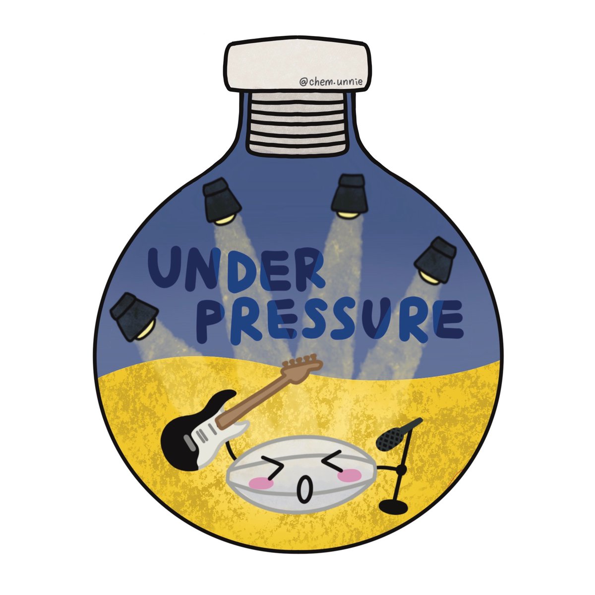 Just because your reaction is pressurized doesn't mean you have to be under pressure. Write your SOPs &amp; always consider pressure. Give <a href="/chemunnie/">sooyun</a> stir bar friends a follow for more! Her products give great reactions when given as gifts. tinyurl.com/stirfriends #chemtwitter #chem