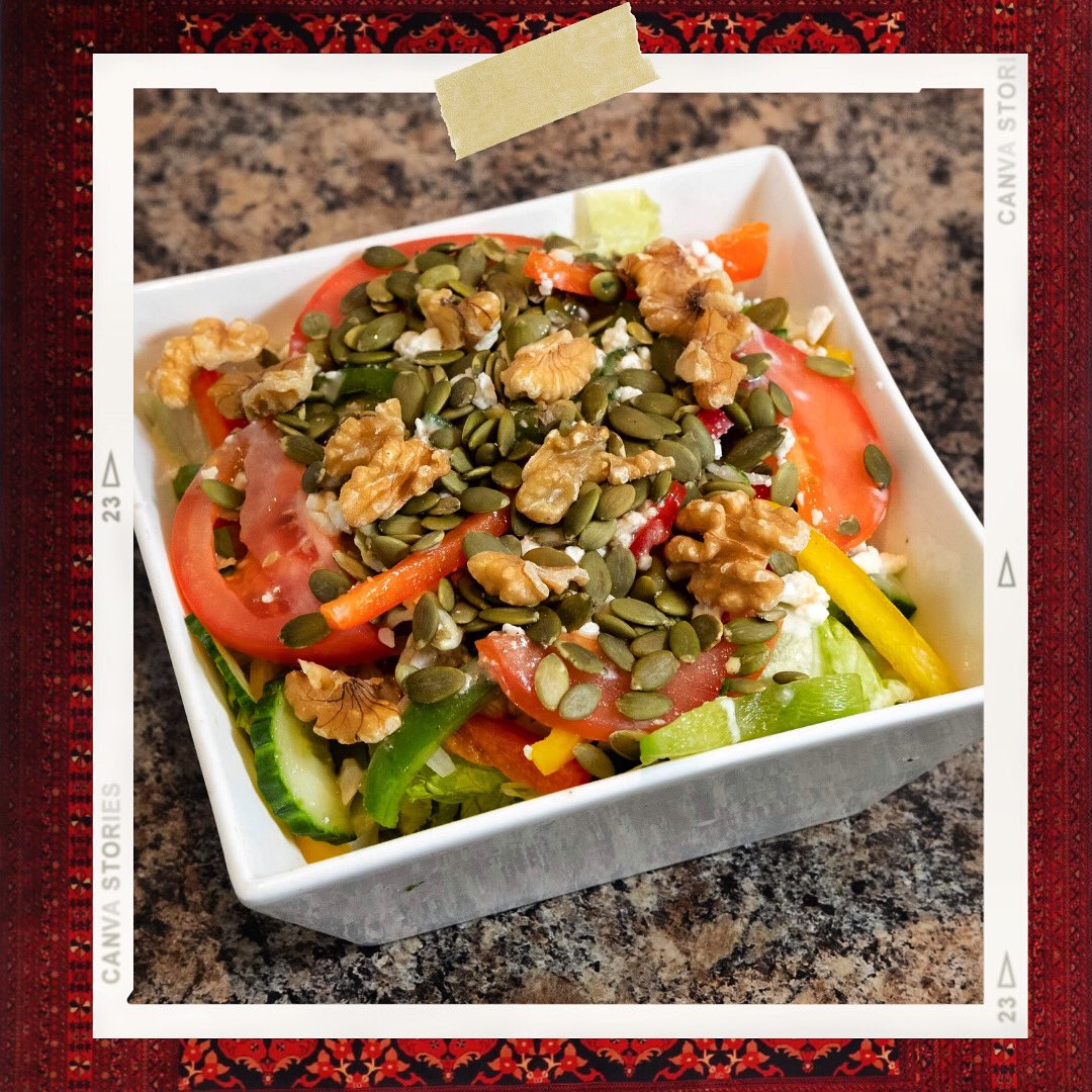 We do healthy salads too! Add grilled chicken breast to all of them. #silkroadkabobhouse #yyzfoodies #afghancuisine #halalfood #savoury #downtowntoronto #torontoeats #torontorestaurant #torontostrong #tasty #yyz #yummymondays #toronto #vegan #veganstoronto #vegetarian