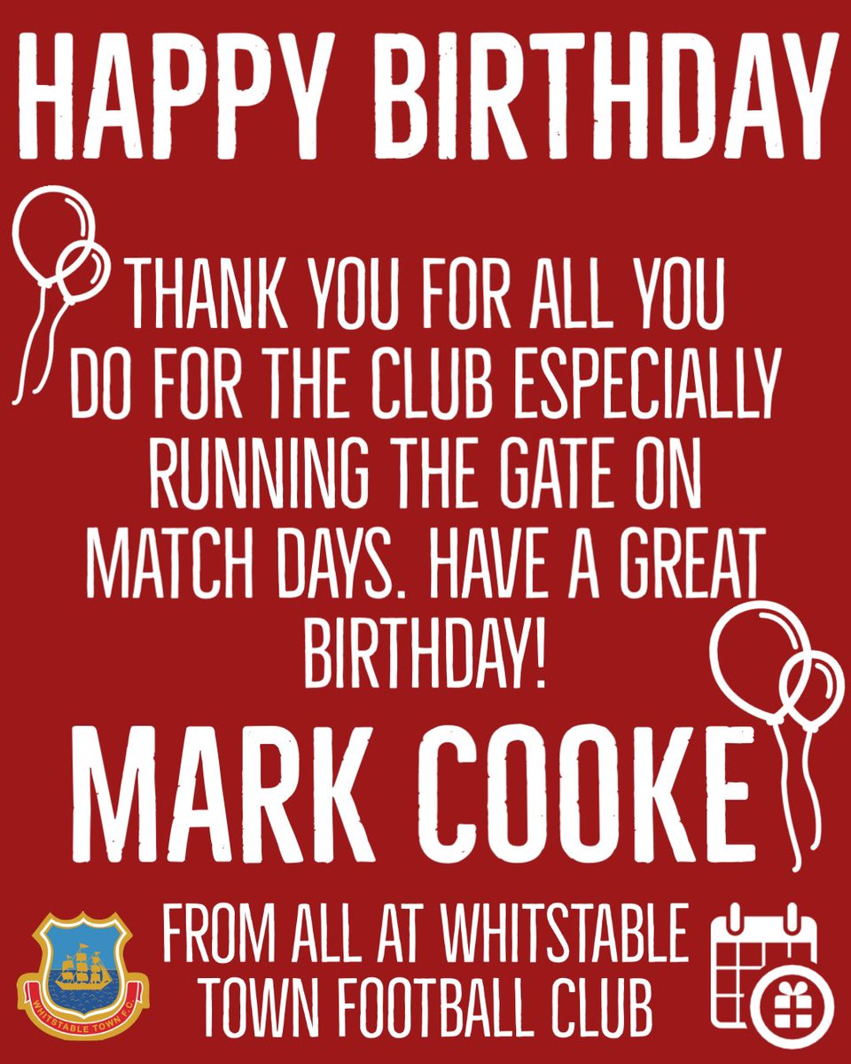 WhitTownFC's tweet photo. #whitstable #whitstabletownfc #kent #coyr #oysterboys #football #nonleaguefootball #isthmianleague #happybirthday https://t.co/48cb87c8j7