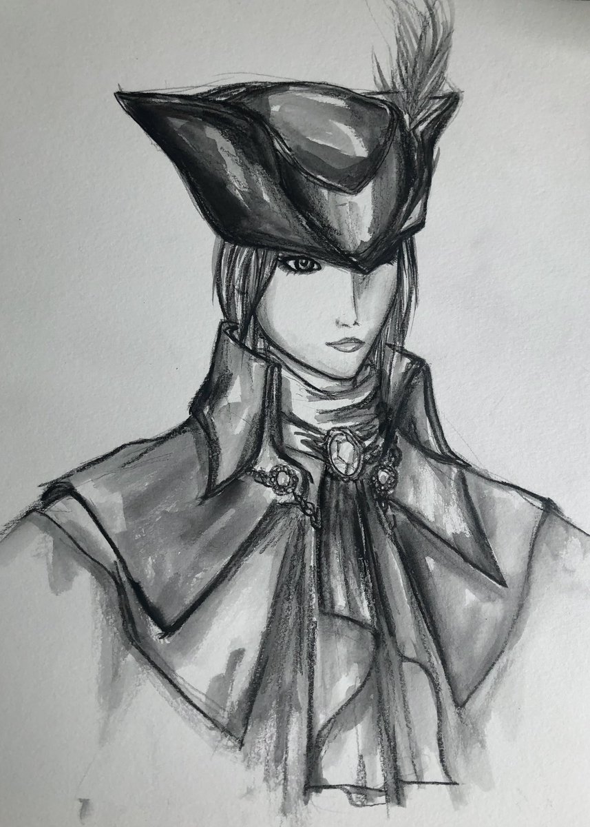Tomie_Lenore's tweet photo. Lady Maria of the Astral Clocktower #Bloodborne #Soulsborne #fanart https://t.co/ns9pGDJCsu