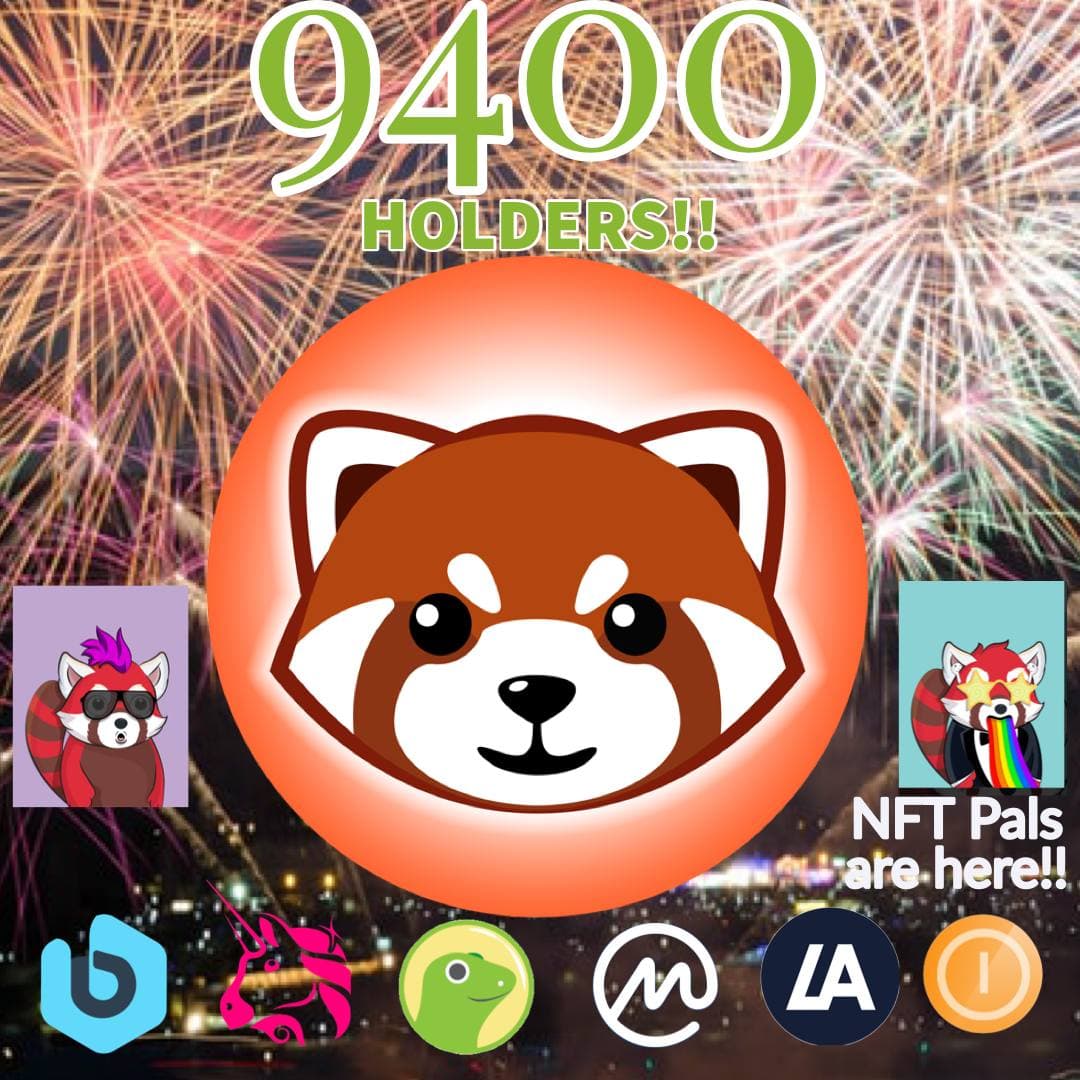 RedPanda Earth Token (@redpandatoken) on Twitter photo Today, we made it to 9400 holders!
In the last 6 months, we've made 110+ donations to 55+ organizations, launched 10k <a href="/RedPandaPals/">Red Panda Pals</a>, partnered w/ <a href="/IAR_updates/">International Animal Rescue</a>, <a href="/coinmerge/">CoinMerge</a> <a href="/beerinuofficial/">Michele Best</a> <a href="/cogecoin/">Cogecoin ๐ถ ๐ผ๏ธ</a> @GreenFi_co <a href="/MazerHQ/">Mazer</a>! We will always work hard to showcase our endangered! Today, we made it to 9400 holders!
In the last 6 months, we've made 110+ donations to 55+ organizations, launched 10k <a href="/RedPandaPals/">Red Panda Pals</a>, partnered w/ <a href="/IAR_updates/">International Animal Rescue</a>, <a href="/coinmerge/">CoinMerge</a> <a href="/beerinuofficial/">Michele Best</a> <a href="/cogecoin/">Cogecoin ๐ถ ๐ผ๏ธ</a> @GreenFi_co <a href="/MazerHQ/">Mazer</a>! We will always work hard to showcase our endangered!