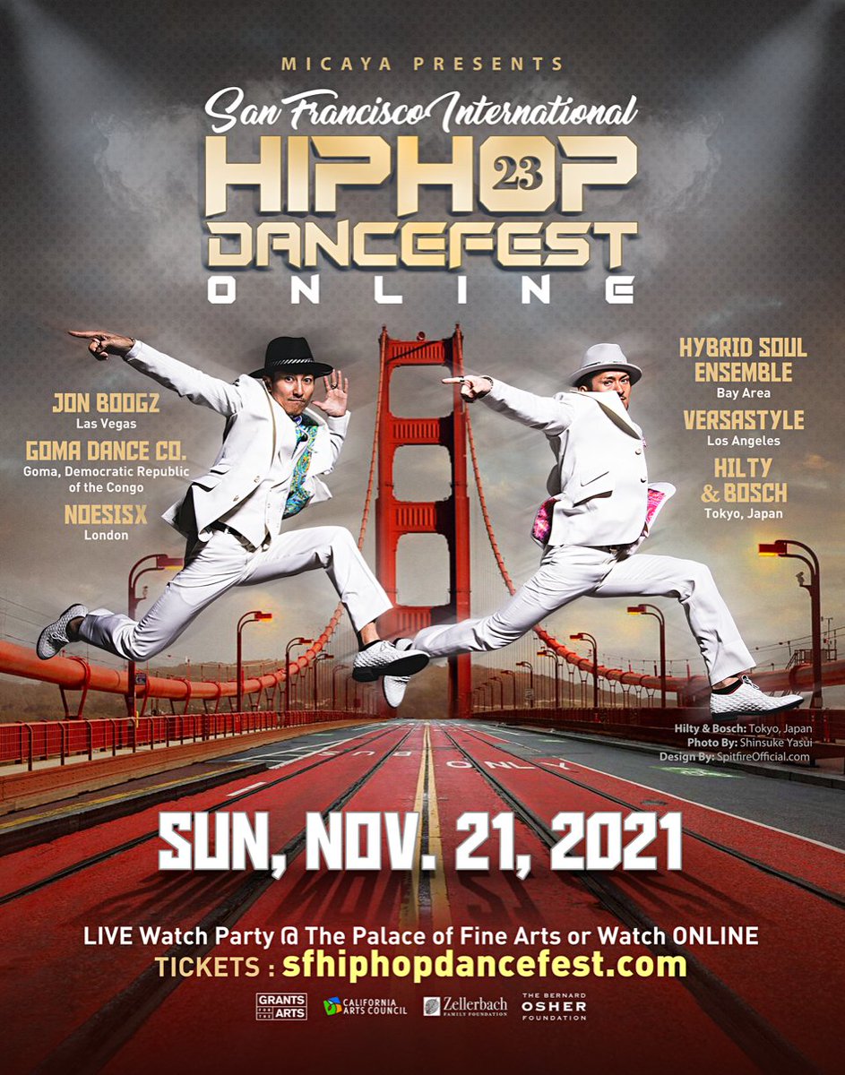 San Francisco Hip Hop DanceFest WATCH PARTY Nov. 21 Palace of Fine Arts @sfhiphopdancefest <a href="/MicayaSF/">Micaya</a> TIX: sfhiphopdancefest.com