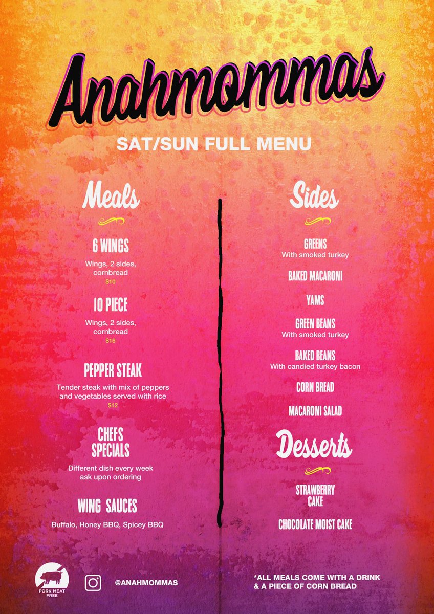 TrapGodAnah's tweet photo. Stop by this Thursday at noon for our grand opening we will be at 2185 west mound street in the parking lot of the golden market come hungry and I hope to see you all soon 🖤 https://t.co/kEwaoXgGg7