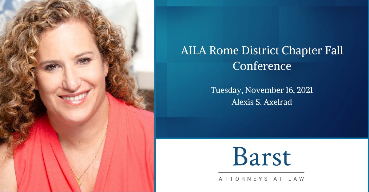 Barst Mukamal &amp; Kleiner LLP Partner Alexis S. Axelrad will discuss the lifting of COVID-19 travel bans and other recent developments during the American Immigration Lawyers Association RDC Fall Conference on November 16, 2021.

bit.ly/3HnVV2w 
#AILA #RDC #TravelBans