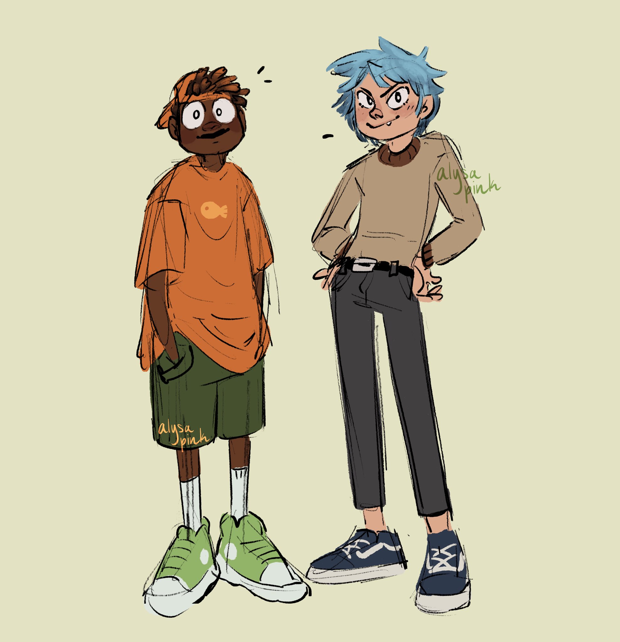 alysa 🌈🇲🇽 on X: Decided to draw Gumball and Darwin as humans