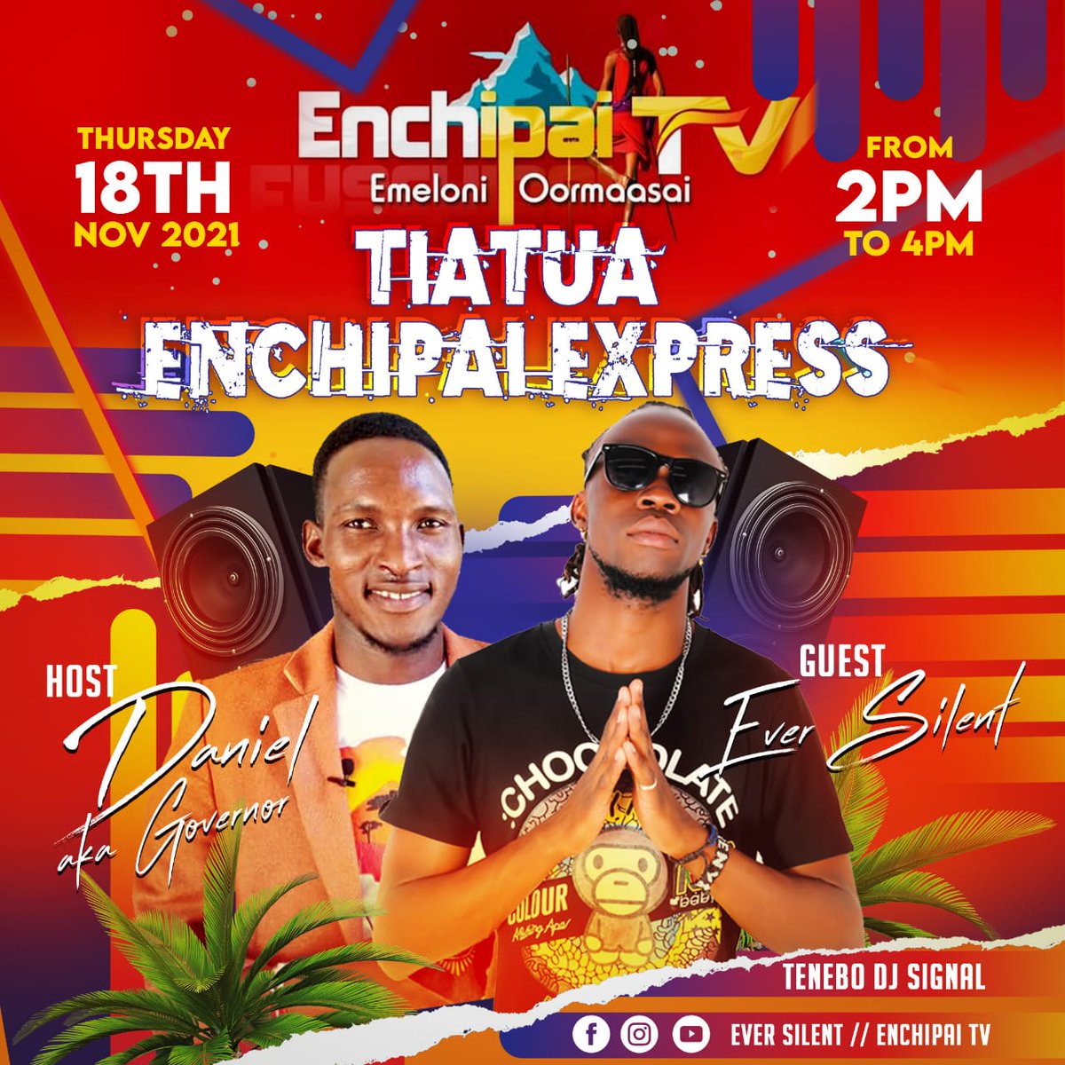 EverSilent71's tweet photo. Catch your boy live this Thursday on Enchipai TV from 2pm to 4pm https://t.co/jpnlXFu6t8