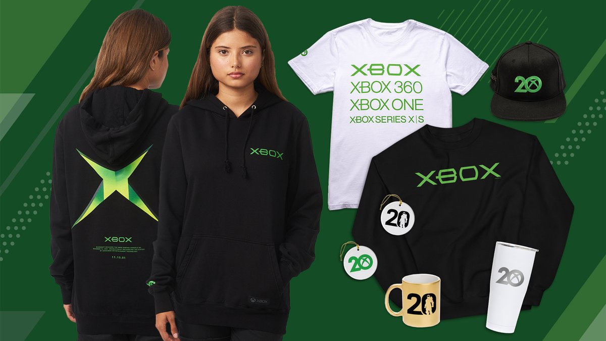 L Xbox ブランド 20周年記念 パーカー マイクロソフト 公式アイテム 