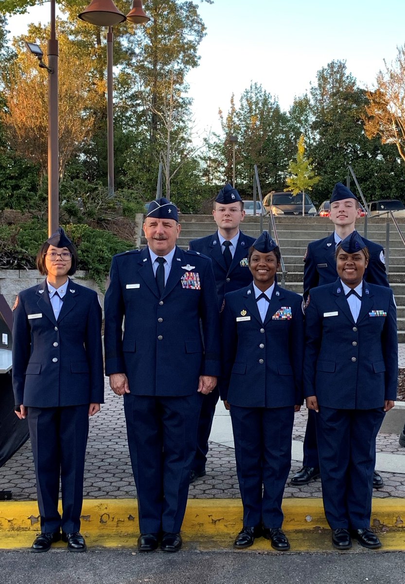 AFJROTCHoover's tweet photo. Thank you @hooverlibrary  for the honor of participating in the Veteran's program.  And Thank you to all Veteran's for your service. https://t.co/Wgp802iMZ1