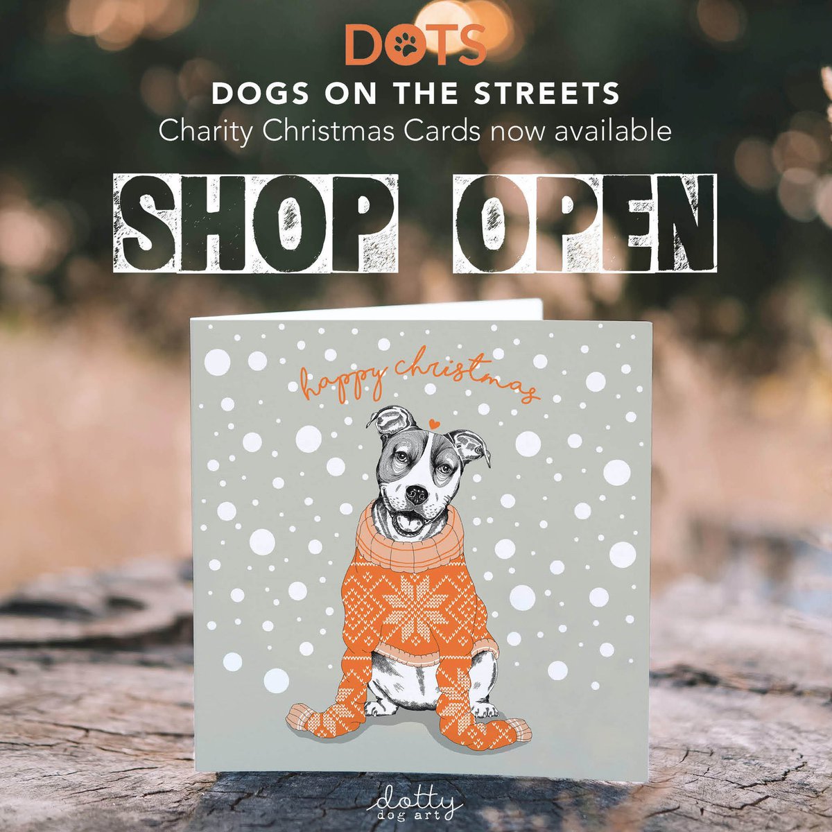 dotslondon's tweet photo. Last chance to purchase our Xmas cards that came back on sale today! 

100% Profits to DOTS....

Make a difference this Xmas by supporting the DOGS ON THE STREETS 🧡

Please RT &amp; help support us 🐕

https://t.co/EEXlSTWA7j https://t.co/0UKX9gxXaD