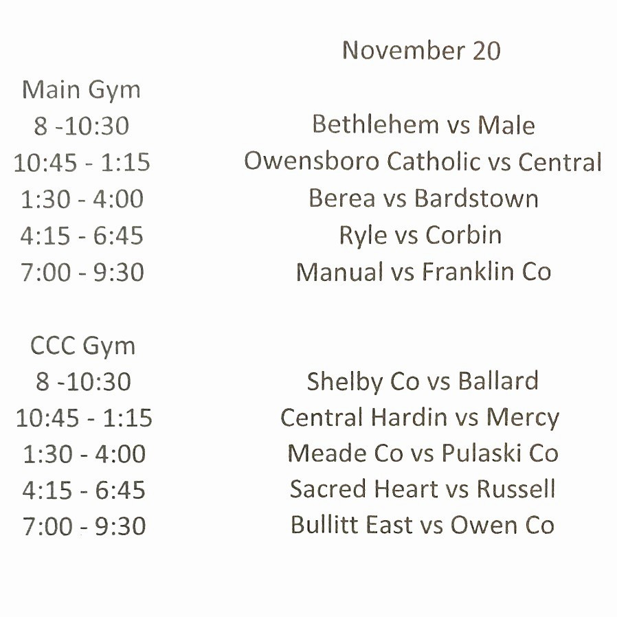 HIGH SCHOOL GIRLS BASKETBALL 🏀 

Saturday's Bullitt East Hooparama - hosted by ole ball coach <a href="/ChrisStallings2/">Chris Stallings</a> and <a href="/AthleticsBehs/">BEHS Athletics</a> <a href="/LadyChargersBE/">Lady Chargers Basketball</a> - might be more loaded than State.

Good gracious, what a slate of games: