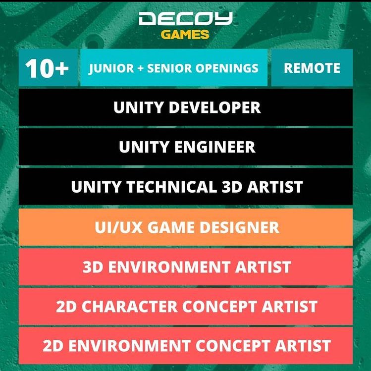 EMannLand's tweet photo. Just a frequency boost for the folks at @DecoyGames. They are gearing up for their next title.
Last year I did keyart and assets for their game #Swimsanity . They are a great studio to work at.
If you got the skills why not drop your name in the hat
https://t.co/SnmRCkcpIg https://t.co/3GKoEZRQzL
