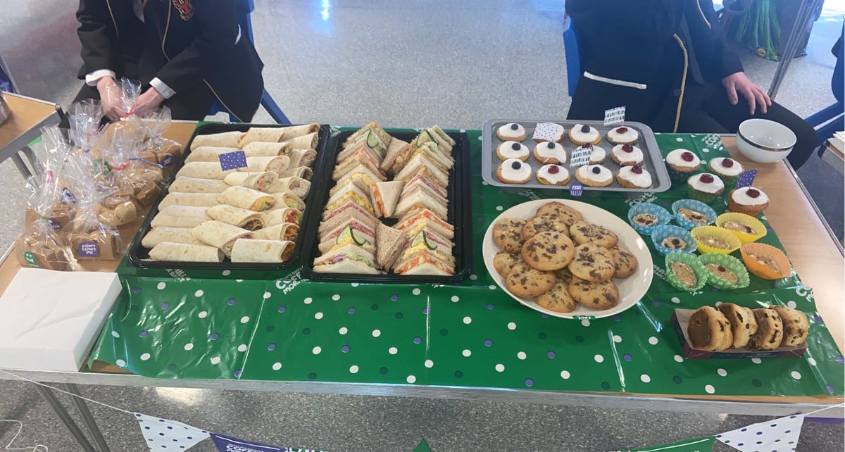Superb effort by our senior captains today who organised a coffee morning ☕️ for staff and raised £277.38 for @MacmillanScot Special shout out to Upper Crust for the sandwich 🥪 and wrap platters and to Denholms the bakers for the pies 🥧 <a href="/HT_Braidhurst/">Tracey McDermott</a> <a href="/Captains_BHS/">BraidhurstCaptains</a> <a href="/nlcpeople/">NorthLanCouncil</a>