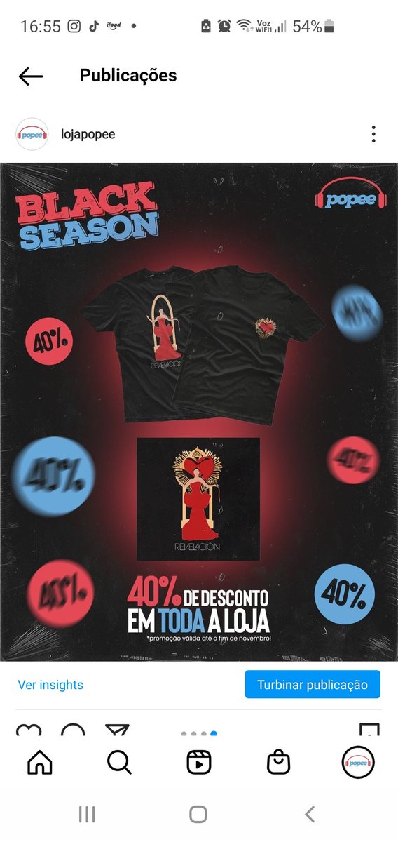 selduv's tweet photo. selenators, a @lojapopee ta com uma promo mto legal. todas as coisinhas da loja tão saindo com desconto de 40%. a camiseta da selena (QUE É PFT) ficou por só 41,40. TÁ MT BARATO. ajudem comprando pfvrr!!! 🖤 https://t.co/VmRIYwln4l