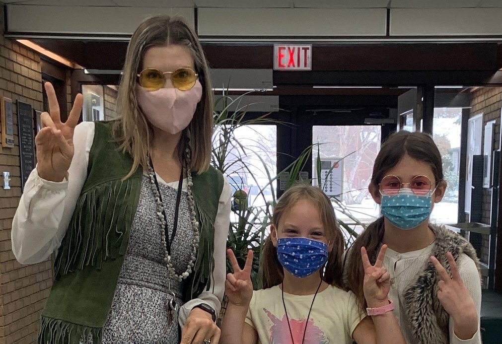 EcoleOBR's tweet photo. Decades day at Sister O! 1960s-2000s and everything in between! 😊 @GSCSNews https://t.co/zx0AjEm9RY