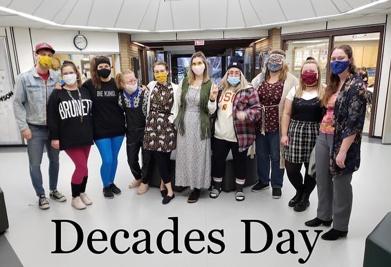 EcoleOBR's tweet photo. Decades day at Sister O! 1960s-2000s and everything in between! 😊 @GSCSNews https://t.co/zx0AjEm9RY