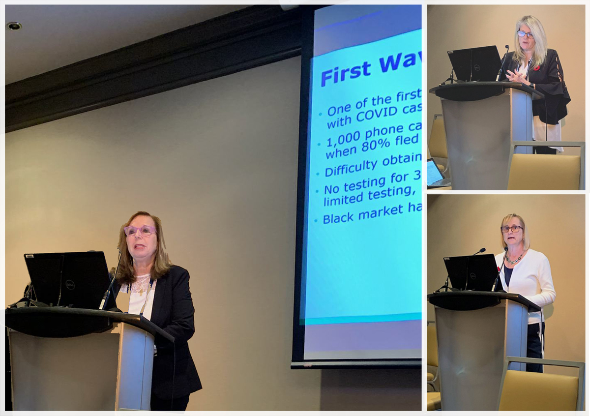 AdvantAgeOnt's tweet photo. Last week, AdvantAge Ontario Board members Sue Graham-Nutter, Jane Sinclair, and Margaret Lambert as well as CEO @LisaLevin1 were pleased to speak at #IFA2021 on Lessons Learned from the
COVID-19 Pandemic in Ontario #longtermcare @seniorcare #TheDifferenceMatters https://t.co/m9VIB8piew