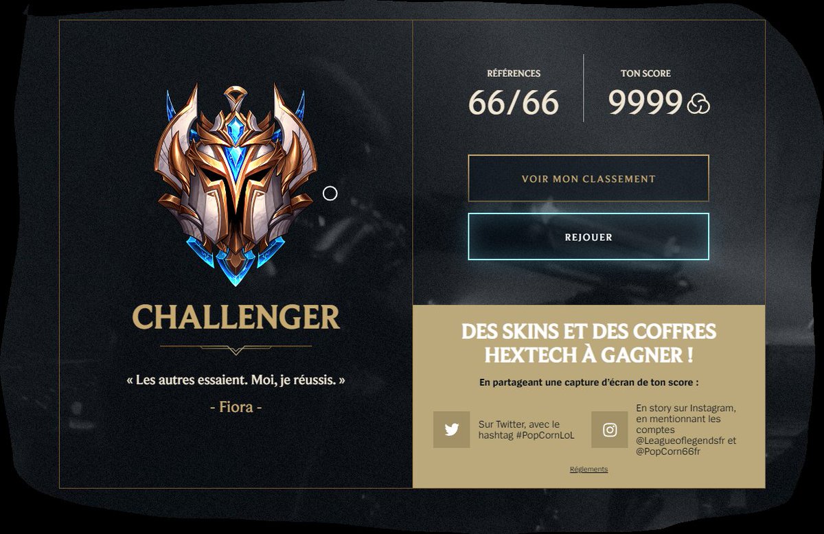 NilsLecointe's tweet photo. Je suis stuck au score max on fait comment ? #PopCornLoL https://t.co/zVpV6APfyD