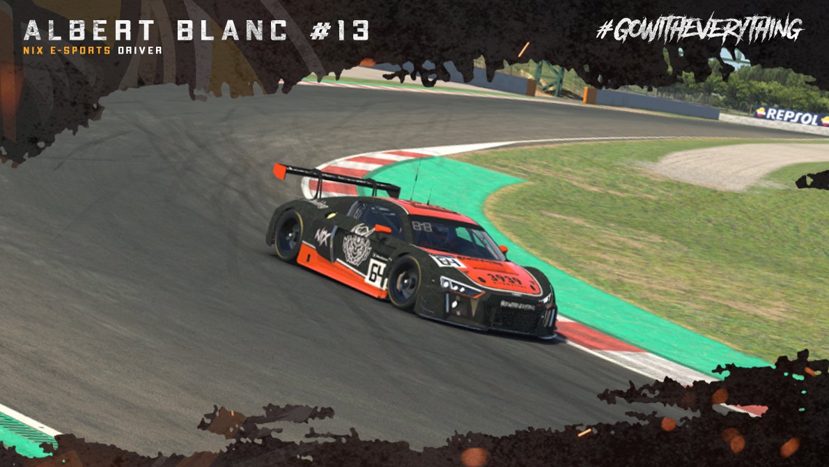 nixesports_es's tweet image. 𝙉𝙪𝙚𝙨𝙩𝙧𝙤𝙨 𝙥𝙞𝙡𝙤𝙩𝙤𝙨 𝙥𝙖𝙧𝙖 𝙡𝙖 𝙘𝙖𝙧𝙧𝙚𝙧𝙖 𝙙𝙚 𝙝𝙤𝙮👇

🟠#13 @Daaark98

🟠#9 @Rubensp505

#iRacing #GoWithEverything 🧡🖤