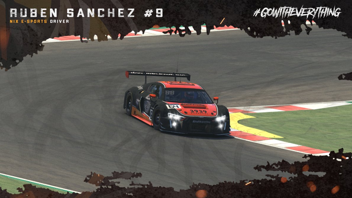 nixesports_es's tweet image. 𝙉𝙪𝙚𝙨𝙩𝙧𝙤𝙨 𝙥𝙞𝙡𝙤𝙩𝙤𝙨 𝙥𝙖𝙧𝙖 𝙡𝙖 𝙘𝙖𝙧𝙧𝙚𝙧𝙖 𝙙𝙚 𝙝𝙤𝙮👇

🟠#13 @Daaark98

🟠#9 @Rubensp505

#iRacing #GoWithEverything 🧡🖤