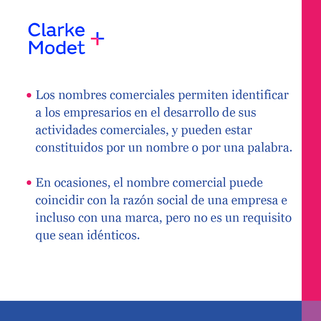 clarkemodet_co's tweet photo. ¿Qué son los nombres comerciales?
Los invitamos a leer los interesantes comentarios de Lucía Tamayo al respecto.
#nombrescomerciales #ClarkeModet #colombia https://t.co/ikbmnbiHCt
