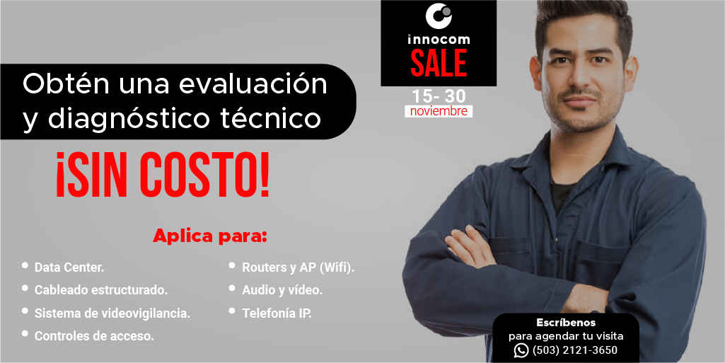 innocomla's tweet photo. Agenda hoy mismo tu visita para obtener la evaluación y diagnóstico si costo.
Uno de nuestros expertos determinará que mejoras o renovaciones se necesitan realizar en tus equipos o sistemas.
☎️2121-3650
📲 Whatsapp: https://t.co/vnuqEC08C0
📧 info@inncomla.com
#innocom https://t.co/l3OC7IMQi8