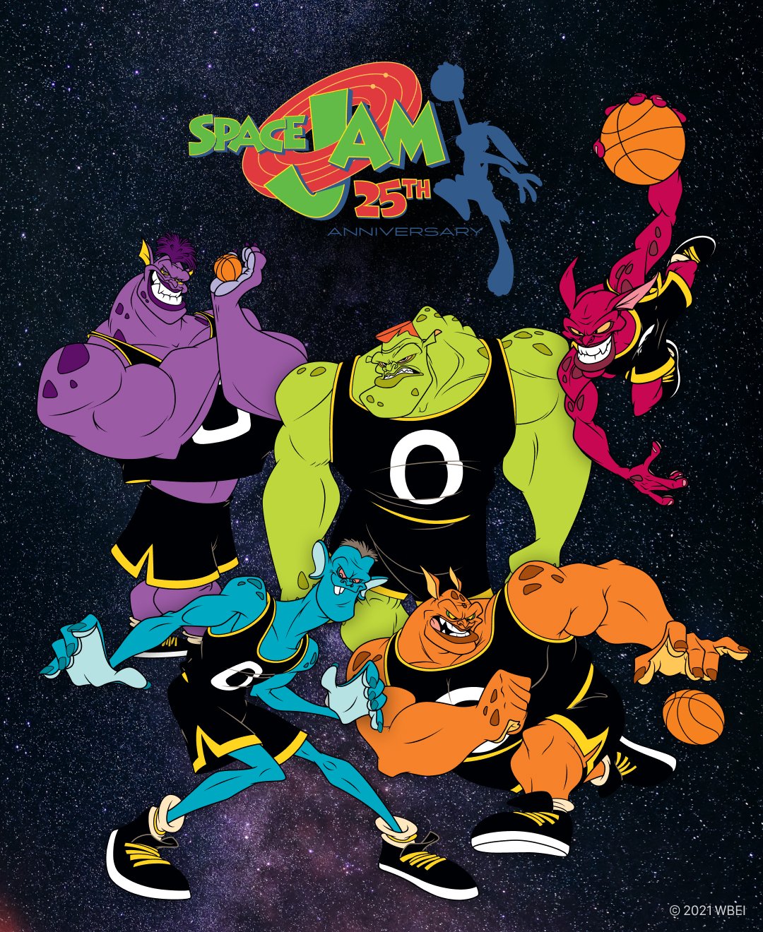 Space Jam Monstars Collage  Space jam, Classic cartoon characters, Happy  20th anniversary