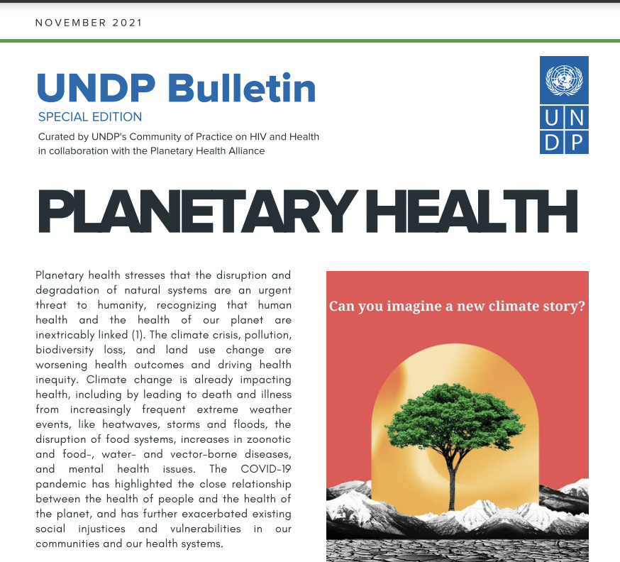 ph_alliance's tweet photo. 🎉 #ICYMI - #PlanetaryHealth is the focus for the @UNDP November Special Edition Bulletin with quotes from our global #CampusAmbassadors and director #DrSamMyers!!!

✨ Read it now here: https://t.co/hw1GoLxFci https://t.co/xnveVf84O0
