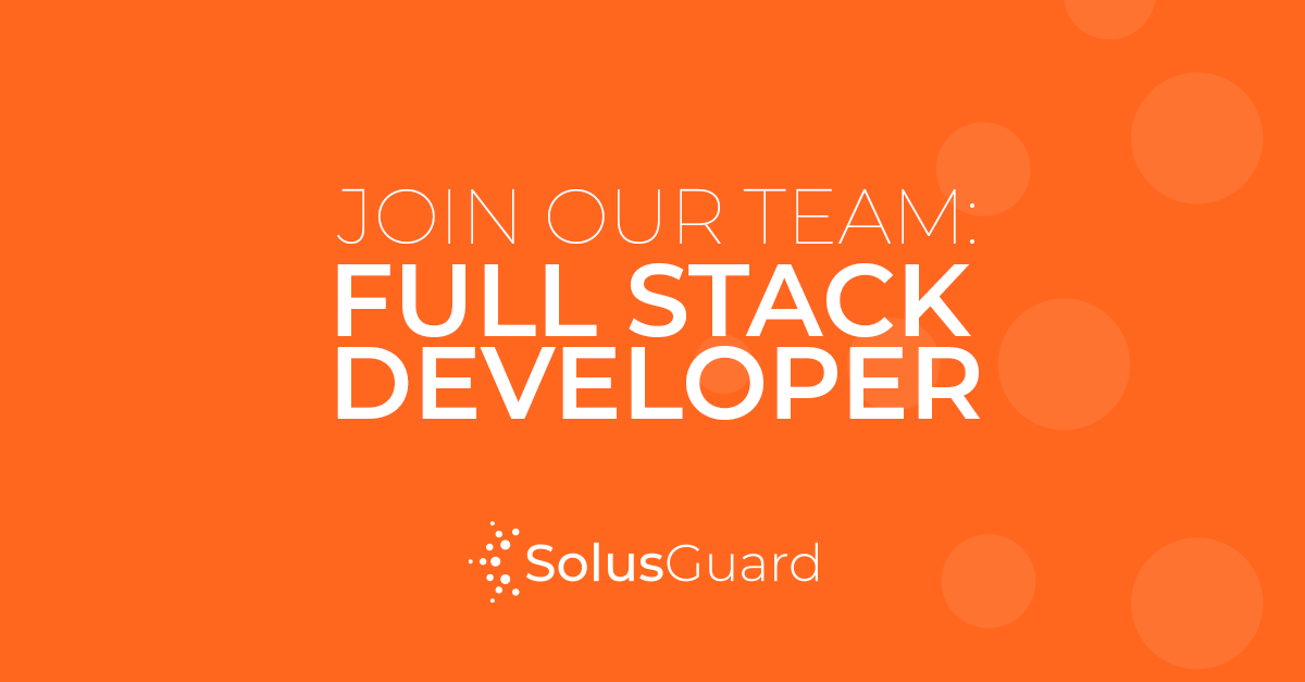 solusguard's tweet image. 💥We're hiring a full stack developer! Learn more: buff.ly/3kEYkfq #softwaredevelopers #pythondeveloperjobs