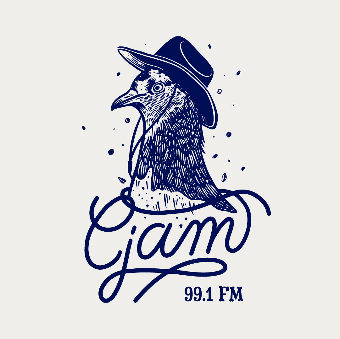 CJAM FM announces 2021 FUNd Drive
on-air November 19th-26th

This year we commissioned local artist Julie Hall to create a fun, expressive logo featuring Windsor’s favourite bird. Browse the design - along with other prizes on our new online store at cjam-merch.square.site/s/shop