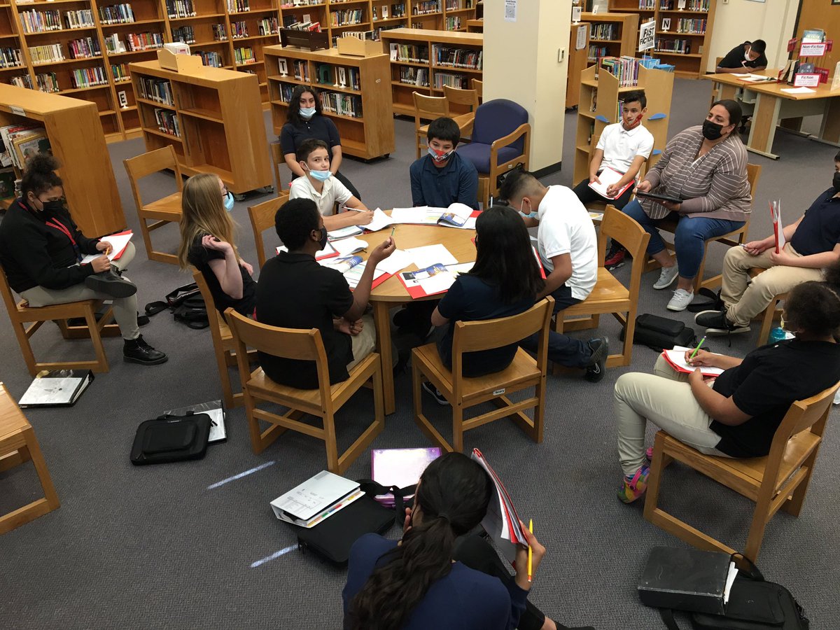 Mead_Reads's tweet photo. It’s Socratic Seminar day in the library! @usd259libraries @WPSAVID https://t.co/UGMZbvbmqD