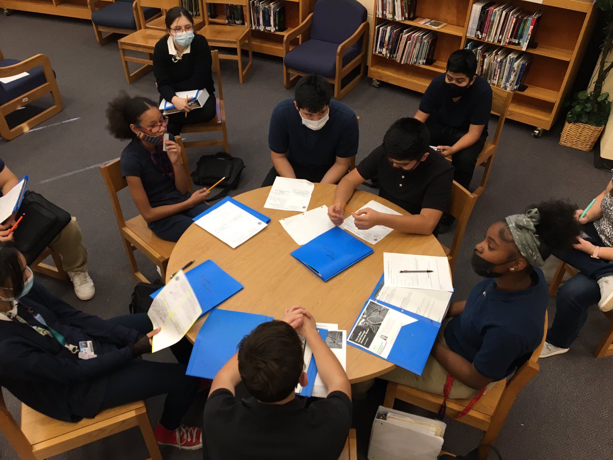Mead_Reads's tweet photo. It’s Socratic Seminar day in the library! @usd259libraries @WPSAVID https://t.co/UGMZbvbmqD
