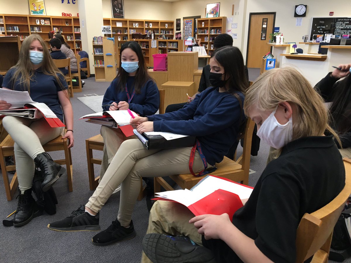 Mead_Reads's tweet photo. It’s Socratic Seminar day in the library! @usd259libraries @WPSAVID https://t.co/UGMZbvbmqD