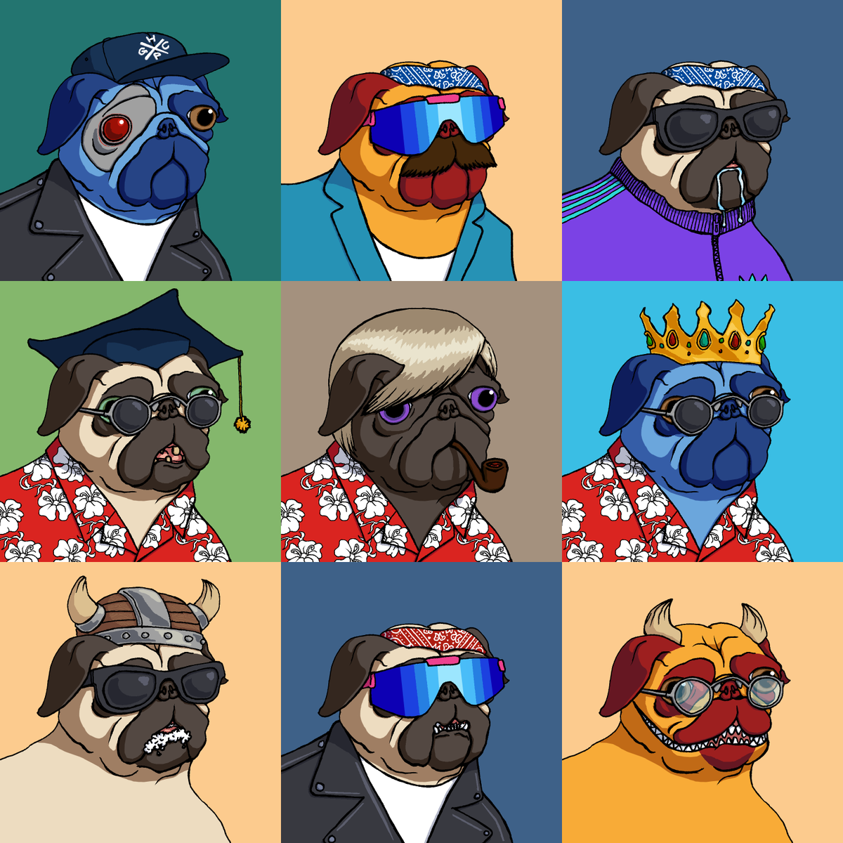 HappyPugGC's tweet photo. Look, who just got here!
##0477-0485

#HappyPug at @opensea marketplace 
#OpenSeaNFT #pug #NFT #NFTCommunity #pfpNFT

https://t.co/YDE6ENiDJH https://t.co/jZkg60wvLg