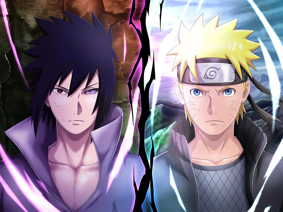 Naruto x Boruto Ninja Voltage V-Jump PTS Naruto and Sasuke Scan