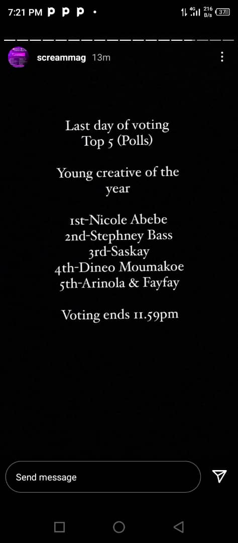 youngestOmotena's tweet photo. Pump in last minute votes for @OfficialSaskay  pls🙏🙏🙏 voting ends 11:59pm. 
https://t.co/eat7SgCkjn

#Sasforce #Saskay #Screamawards #Sassy22 https://t.co/hz5WzQE855 https://t.co/nXfS4KBfcp