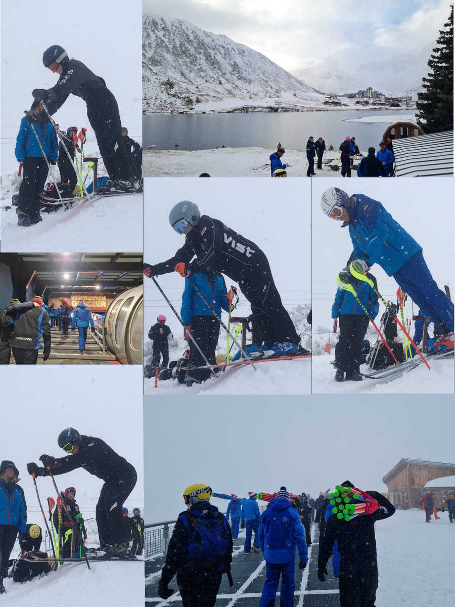 With the weather being against us today, we took the chance to practise some more technical elements such as starts #skiracing #noordinaryjob