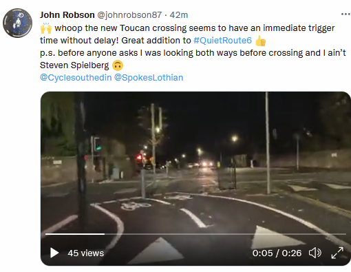 SpokesLothian's tweet photo. @johnrobson87 @Cyclesouthedin #QuietRoute6🚲🚶‍♀️crossing of #GrangeRoad

👍Now open

[Map extract from forthcoming #SpokesMap #Edinburgh edition 11]

@Cyclesouthedin @CyclingEdin @cwmaddix @blackfordsafer1 @SciennesPS @SteveAMBurgess @AlisonDickieSNP @cameronrose @EdinReporter @NewingtonRoutes @best_edinburgh https://t.co/ccVFNViY0o