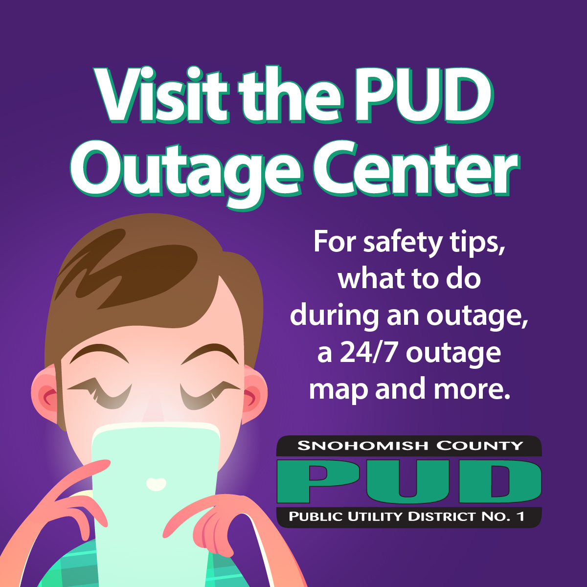 A wind advisory is in effect until 7:00 this evening. 55 mph wind gusts have already been reported on Camano Island and 45 mph gusts at the Arlington Airport. #StaySafe today as we ride through this storm together. snopud.com/outages-safety…